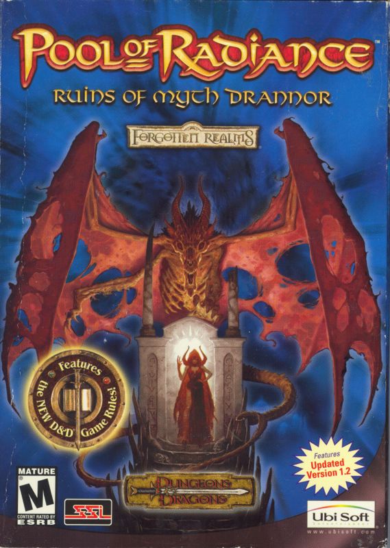 Front Cover for Pool of Radiance: Ruins of Myth Drannor (Windows) (Re-release updated version 1.2)