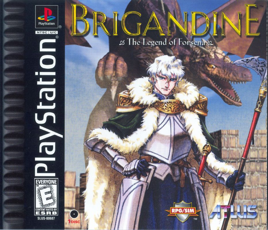 Front Cover for Brigandine: The Legend of Forsena (PlayStation)