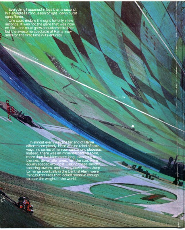 Inside Cover for Rendezvous with Rama (Commodore 64): Foldout 1 - Far Left