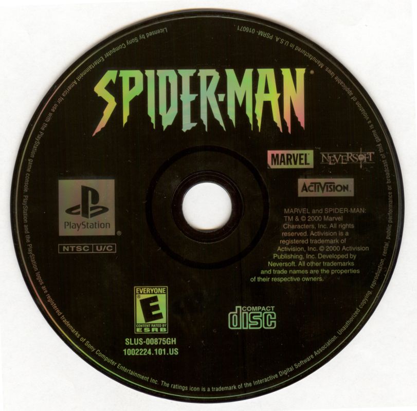 Media for Spider-Man (PlayStation) (Greatest Hits Version)