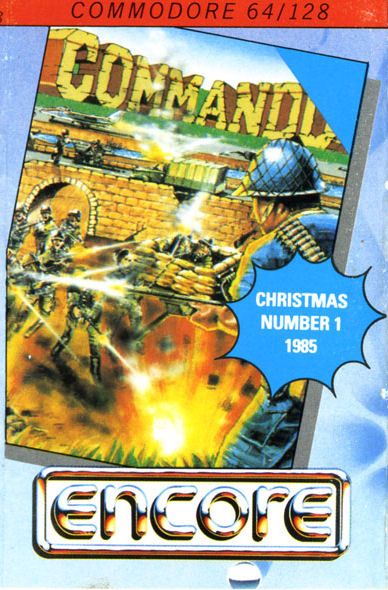 Front Cover for Commando (Commodore 64) (Encore Release)