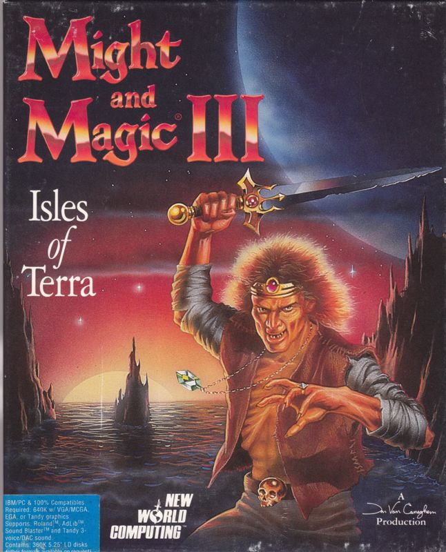 Front Cover for Might and Magic III: Isles of Terra (DOS) (5.25" LD Disk Release)