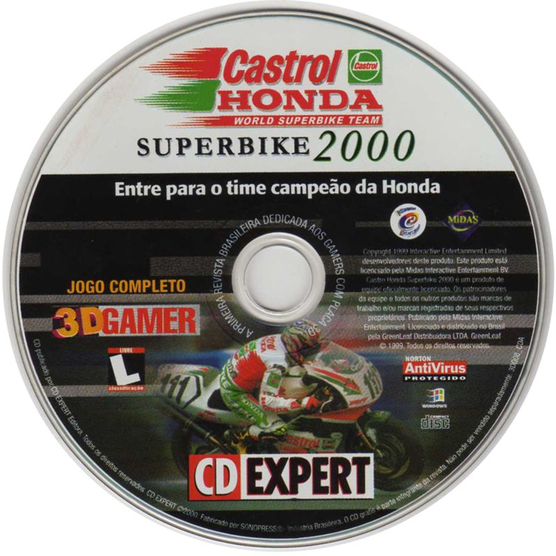 Media for Castrol Honda Superbike 2000 (Windows) (3D Gamer / CD Expert N° 08 covermount)