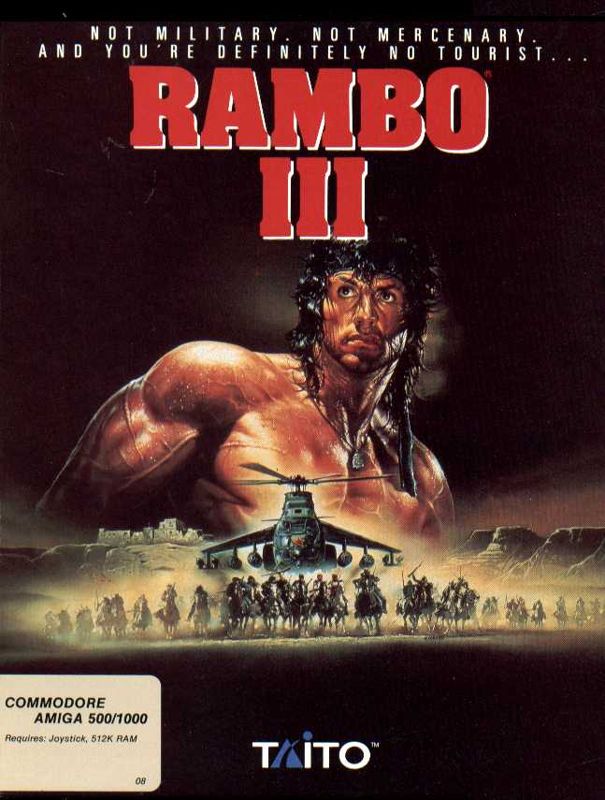 Front Cover for Rambo III (Amiga)