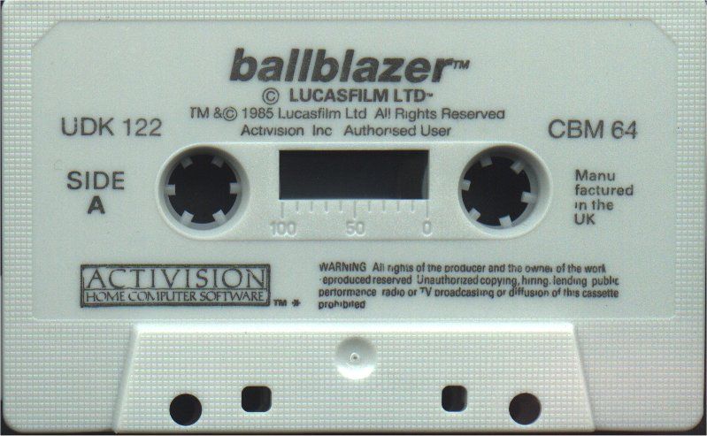 Media for Ballblazer (Commodore 64)