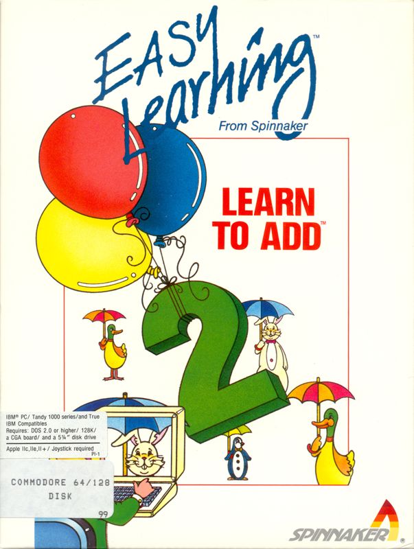 Front Cover for Learn to Add (Apple II and Commodore 64 and DOS)