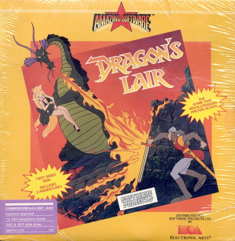 Front Cover for Dragon's Lair (Commodore 64)