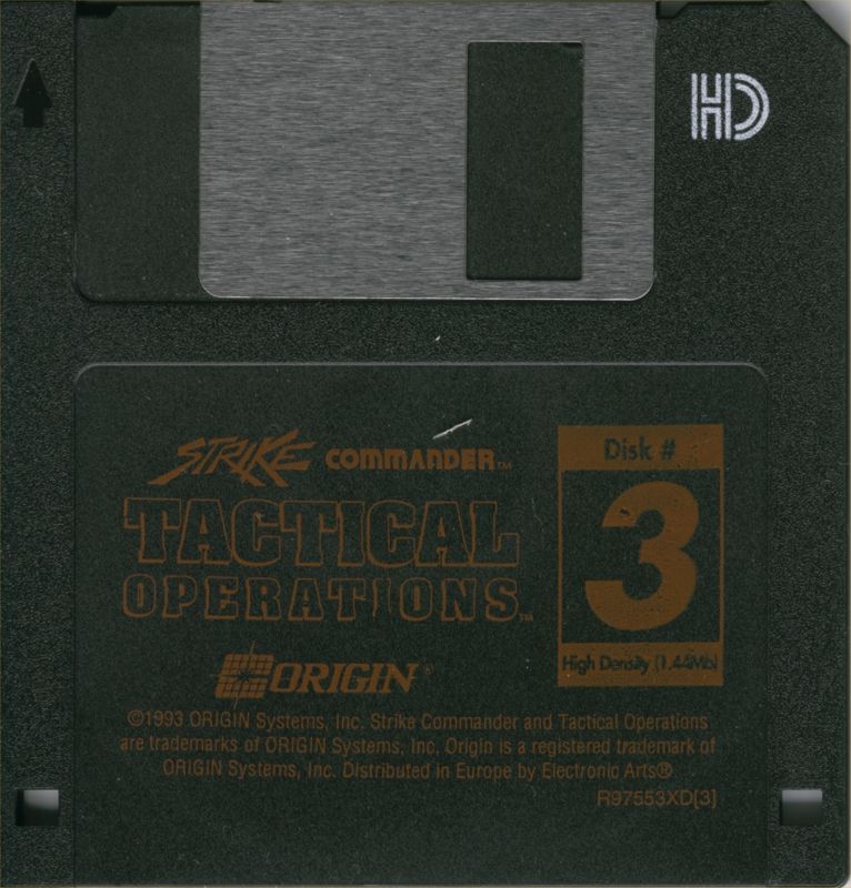 Media for Strike Commander: Tactical Operations (DOS): Disk 3