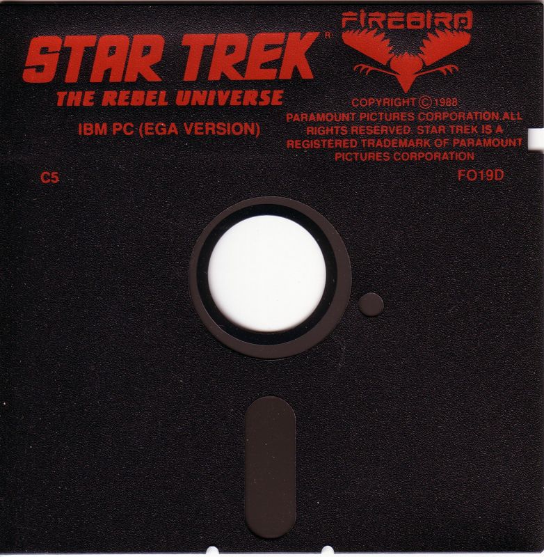 Media for Star Trek: The Rebel Universe (DOS): EGA Version Disc