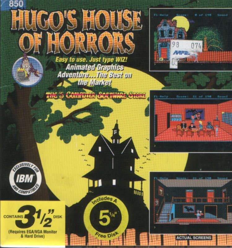 Front Cover for Hugo's House of Horrors (DOS and Windows)