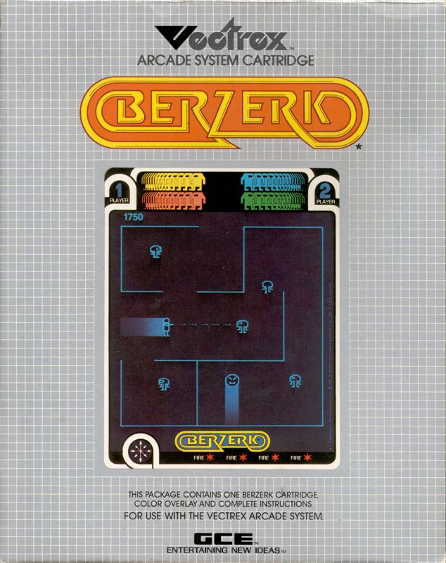 Front Cover for Berzerk (Vectrex)