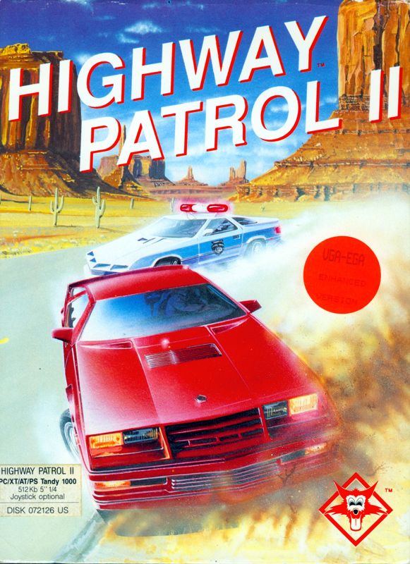 Front Cover for Highway Patrol II (DOS)