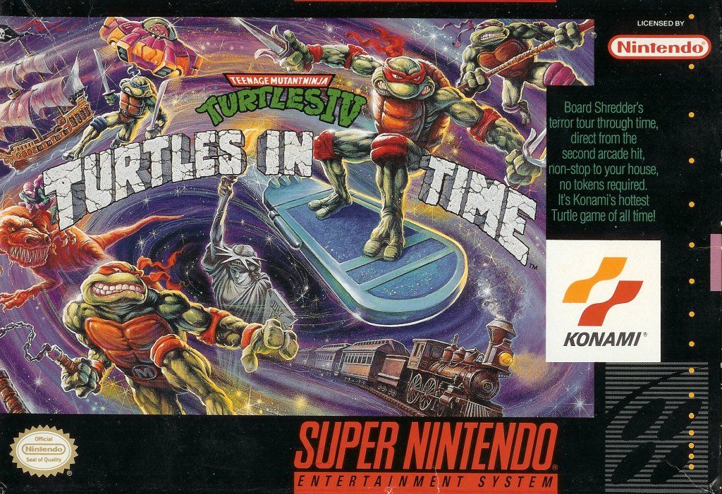 Front Cover for Teenage Mutant Ninja Turtles: Turtles in Time (SNES)