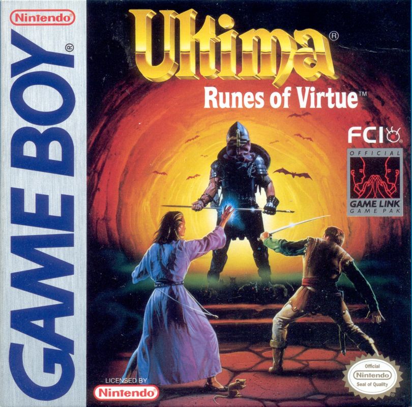 Front Cover for Ultima: Runes of Virtue (Game Boy)