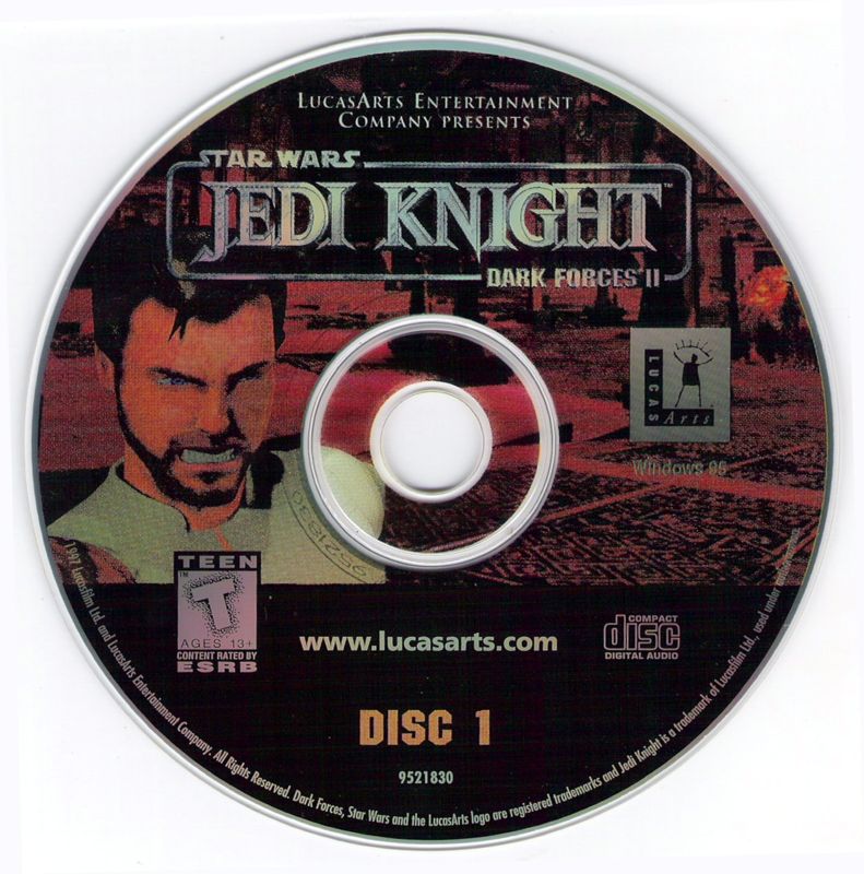 Media for Star Wars: Jedi Knight - Dark Forces II (Windows): Disc 1
