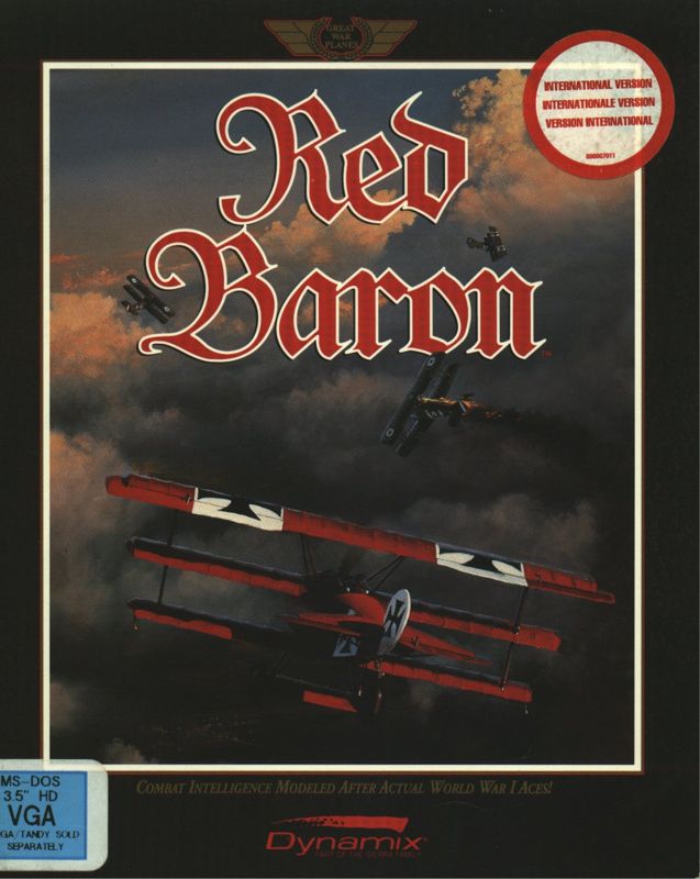 Front Cover for Red Baron (DOS)