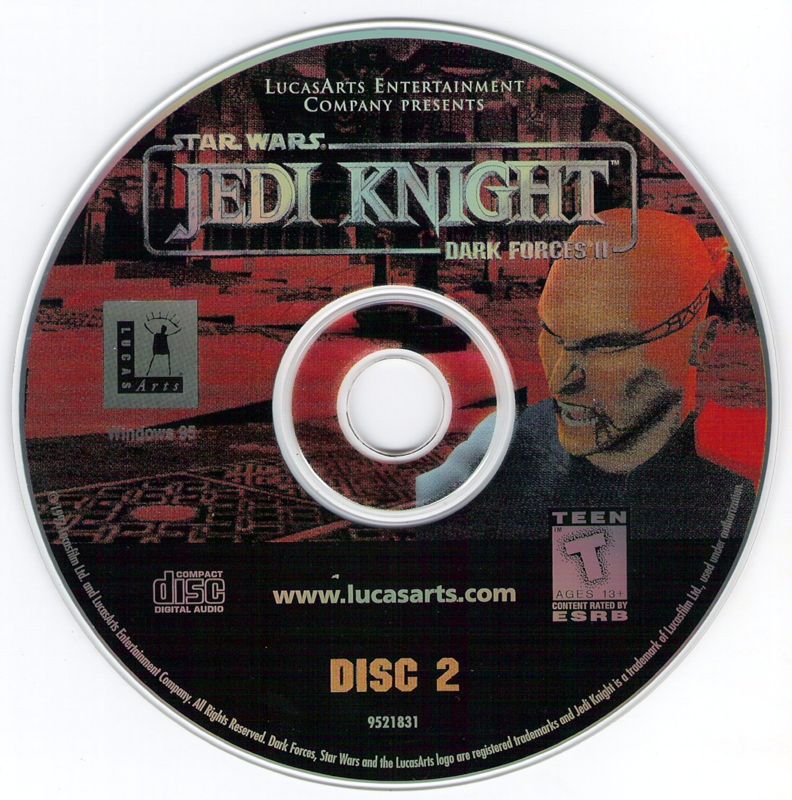 Media for Star Wars: Jedi Knight - Dark Forces II (Windows): Disc 2