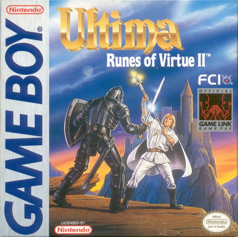 Front Cover for Ultima: Runes of Virtue II (Game Boy)