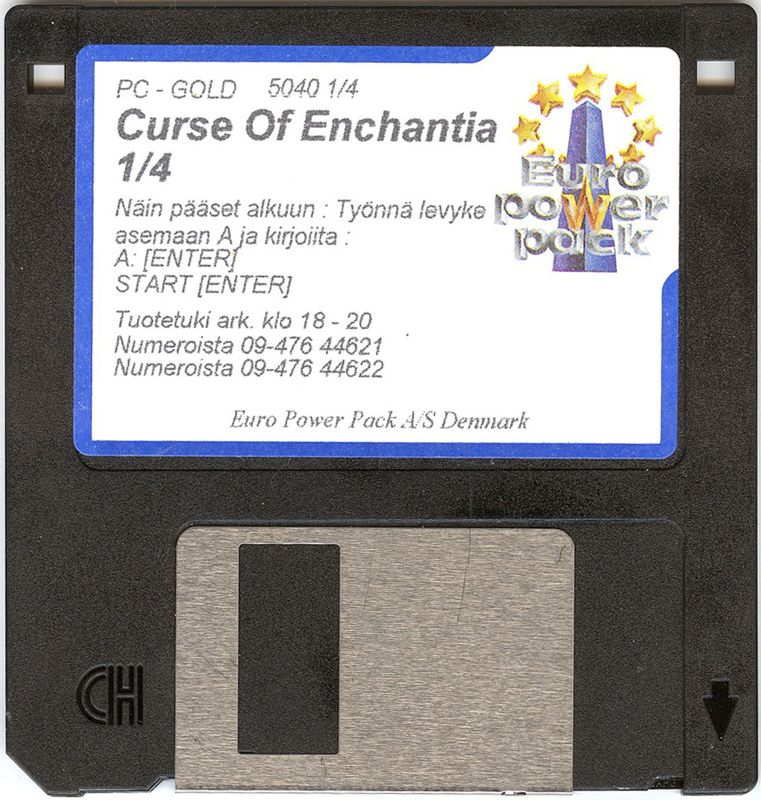 Media for Curse of Enchantia (DOS) (Euro Power Gold release): Disk 1/4