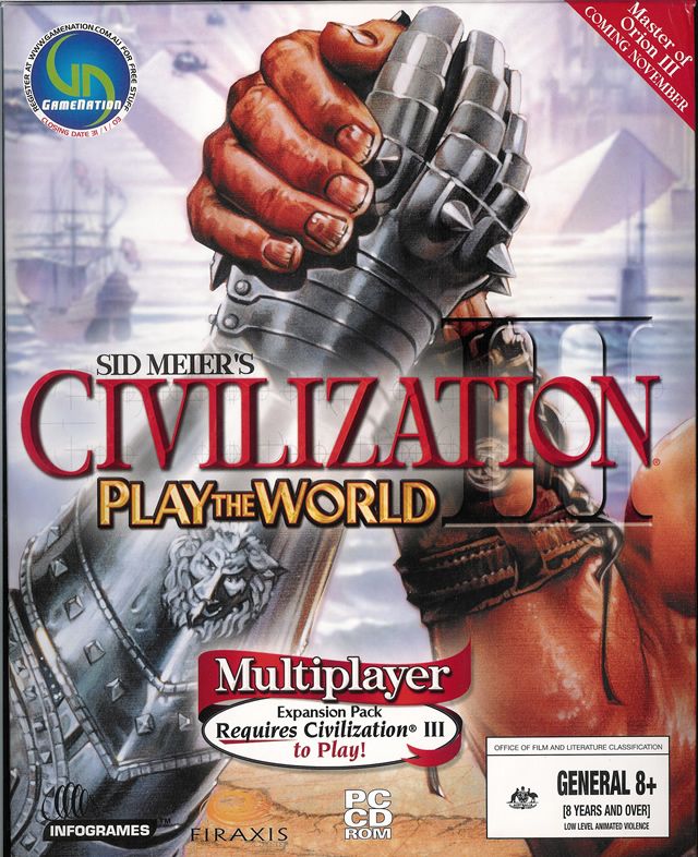 Front Cover for Sid Meier's Civilization III: Play the World (Windows)