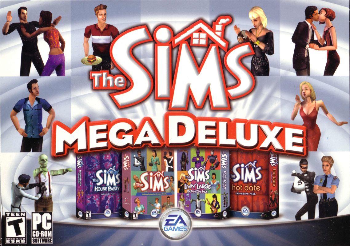 Front Cover for The Sims: Mega Deluxe (Windows)