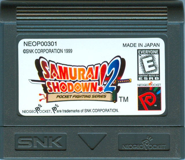 Media for Samurai Shodown! 2: Pocket Fighting Series (Neo Geo Pocket Color)