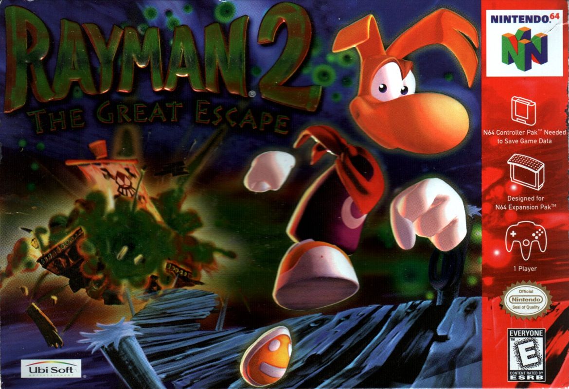 Rayman 2 The Great Escape Cover Or Packaging Material MobyGames