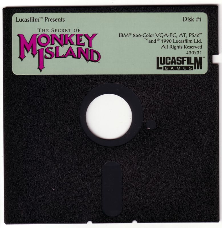 Media for The Secret of Monkey Island (DOS) (VGA Version): Disk 1/4