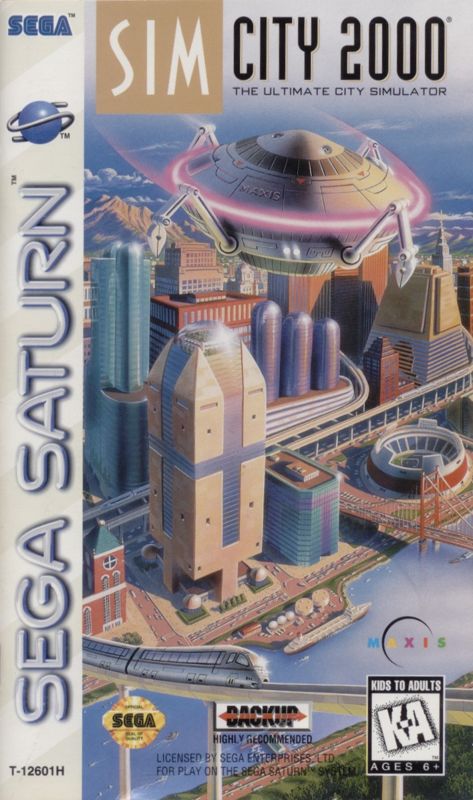 Front Cover for SimCity 2000 (SEGA Saturn)