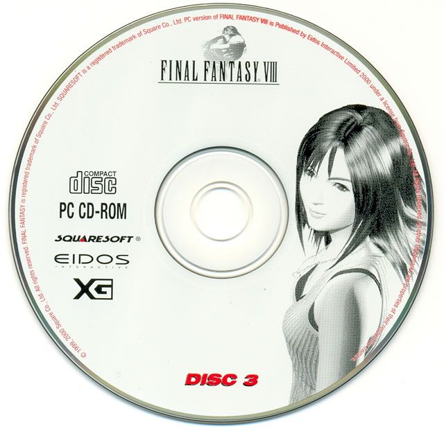 Media for Final Fantasy VIII (Windows): Game Disc 3