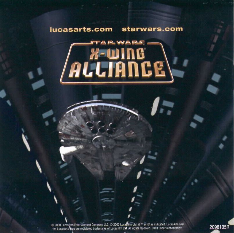 Inside Cover for Star Wars: X-Wing Alliance (Windows)