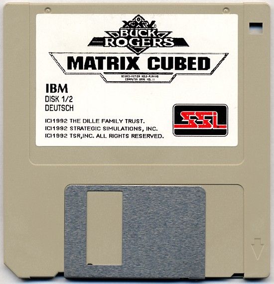 Media for Buck Rogers: Matrix Cubed (DOS): Disk 1/2