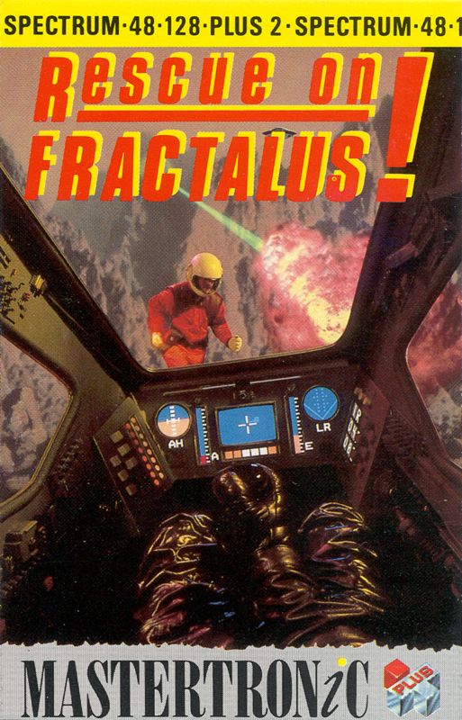 Front Cover for Rescue on Fractalus! (ZX Spectrum) (Budget release)
