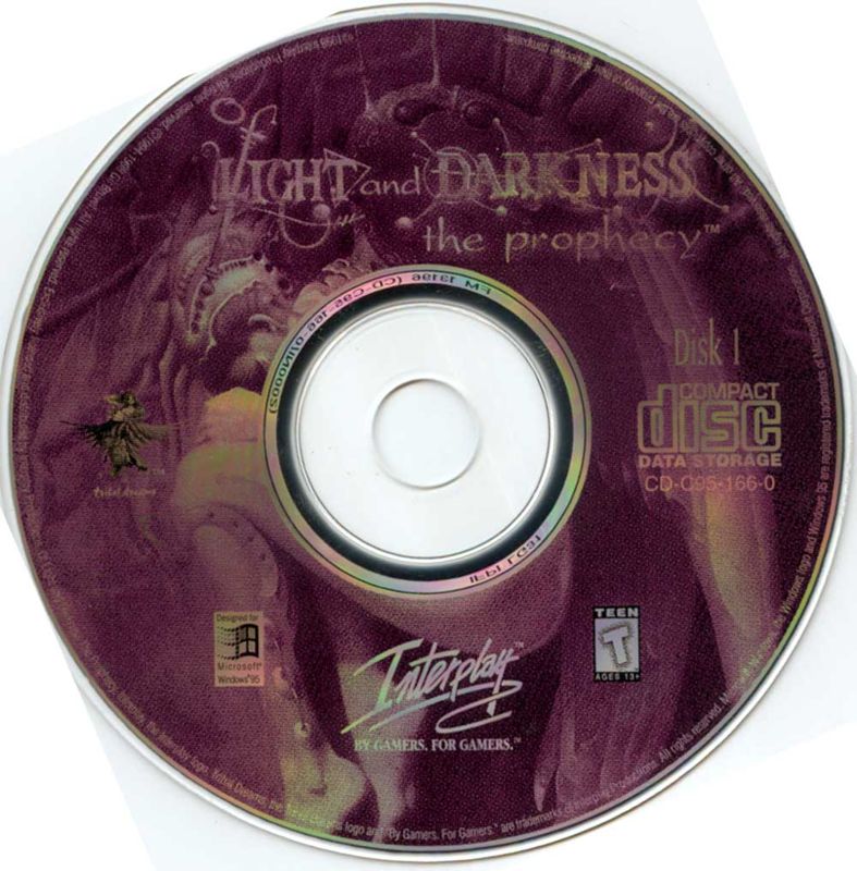 Media for Of Light and Darkness: The Prophecy (Windows): Disc 1/3