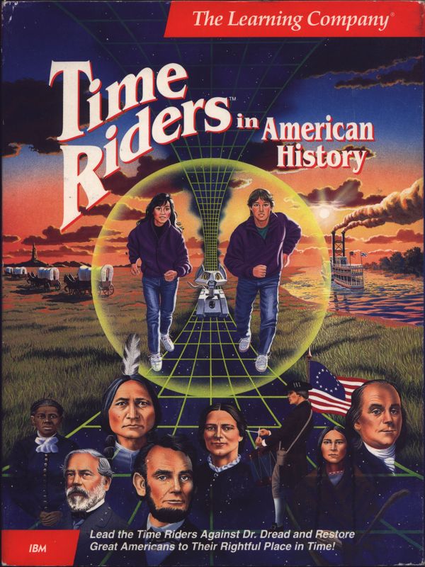 Front Cover for Time Riders in American History (DOS)