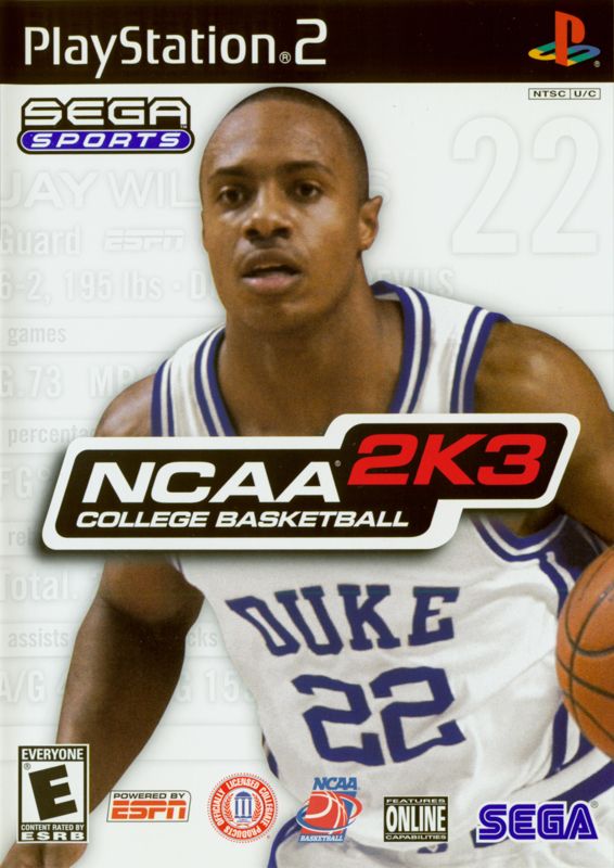 Front Cover for NCAA College Basketball 2K3 (PlayStation 2)