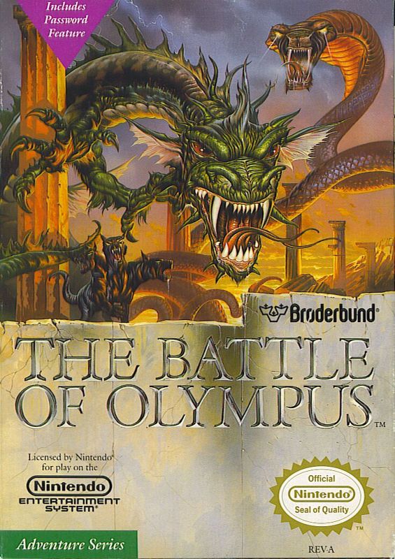 Front Cover for The Battle of Olympus (NES)