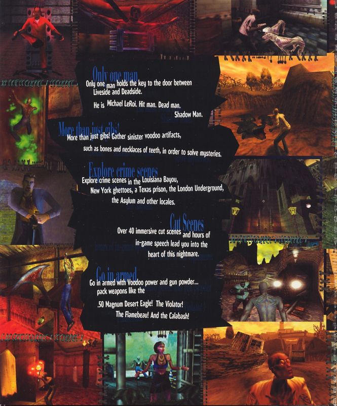 Inside Cover for Shadow Man (Windows): Right Flap