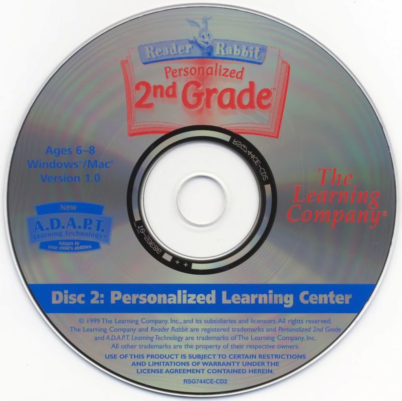 Media for Reader Rabbit's 2nd Grade (Macintosh and Windows): Disc 2