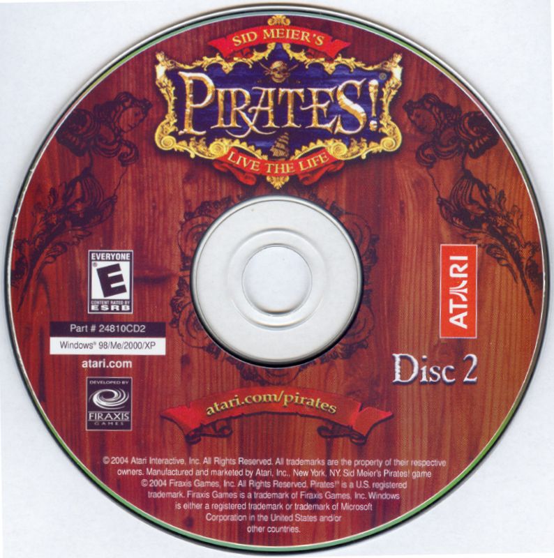 Media for Sid Meier's Pirates!: Live the Life (Windows): Disc 2