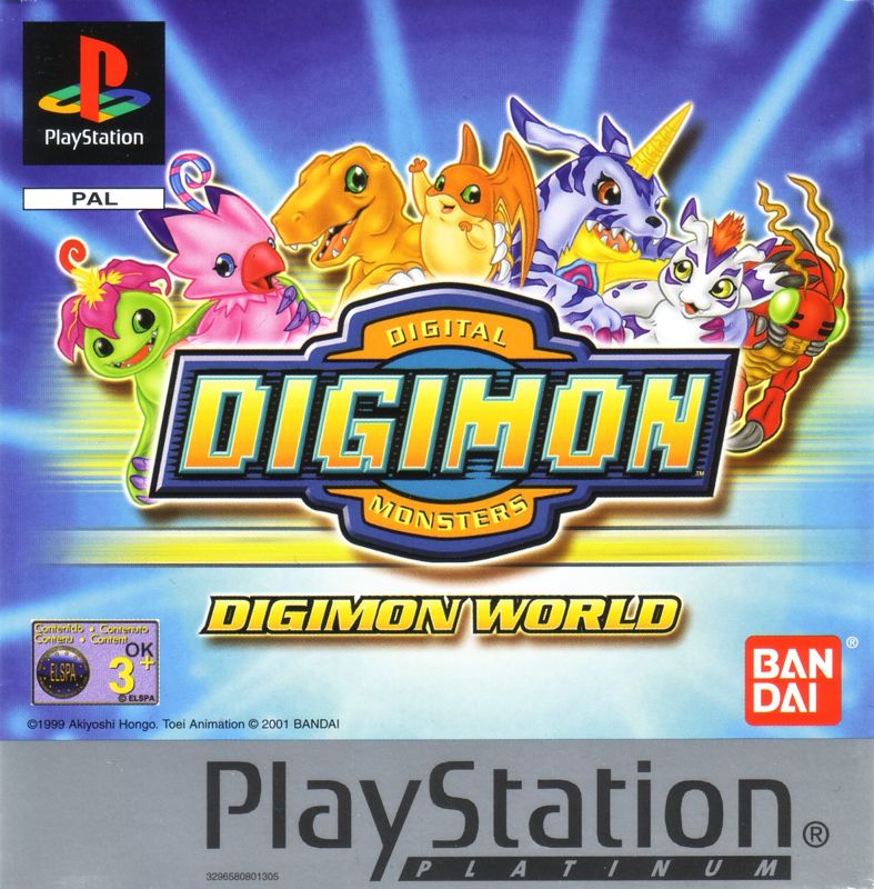 Front Cover for Digimon World (PlayStation) (Platinum release)