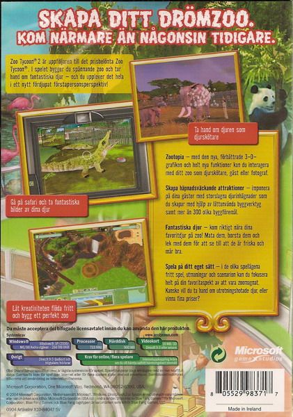 Back Cover for Zoo Tycoon 2 (Windows)
