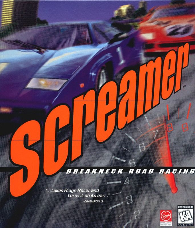 Front Cover for Screamer (DOS)