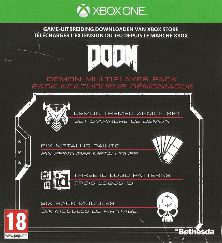 Other for Doom (Day One Edition) (Xbox One): DLC Card - Front