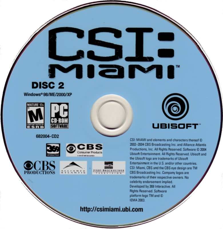 Media for CSI: Miami (Windows): Disc 2
