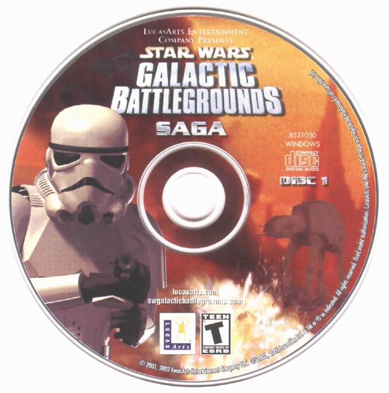 Media for Star Wars: Galactic Battlegrounds - Saga (Windows): Disc 1