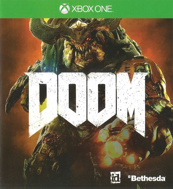 Manual for Doom (Day One Edition) (Xbox One): Front
