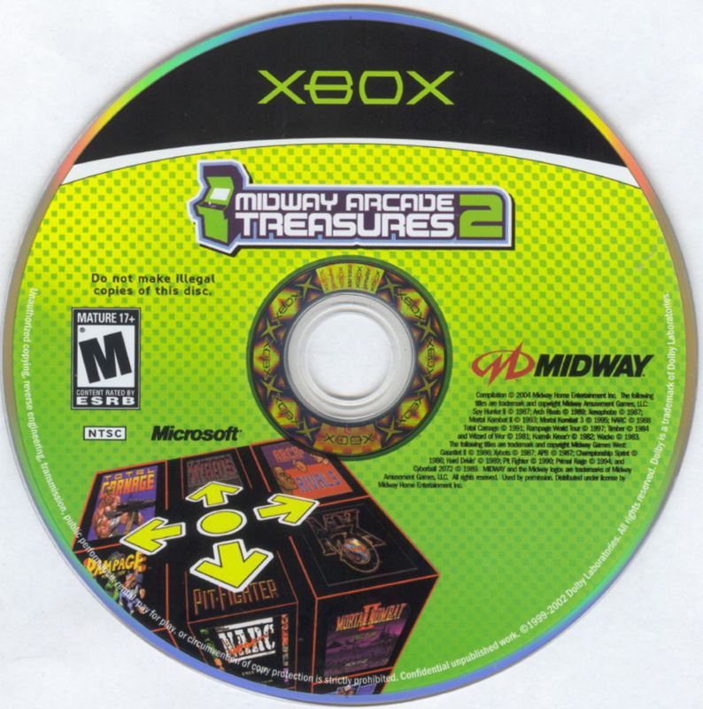 Media for Midway Arcade Treasures 2 (Xbox)