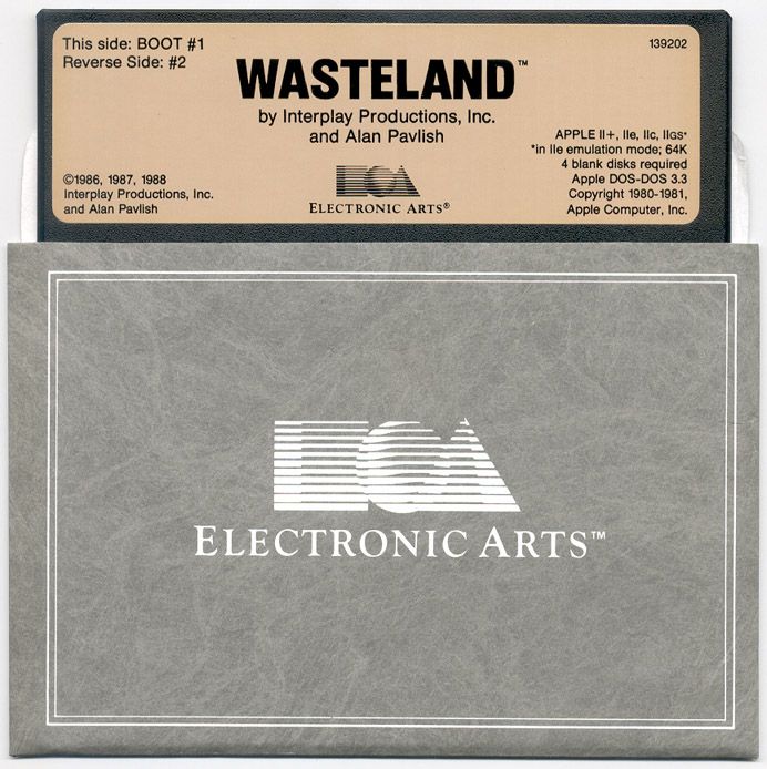 Media for Wasteland (Apple II): Disk 1/2