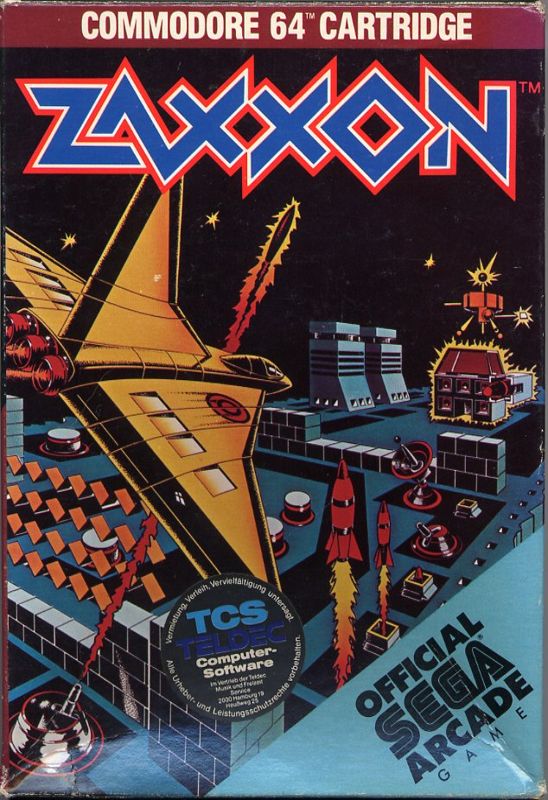 Front Cover for Zaxxon (Commodore 64) (Cartridge Release)